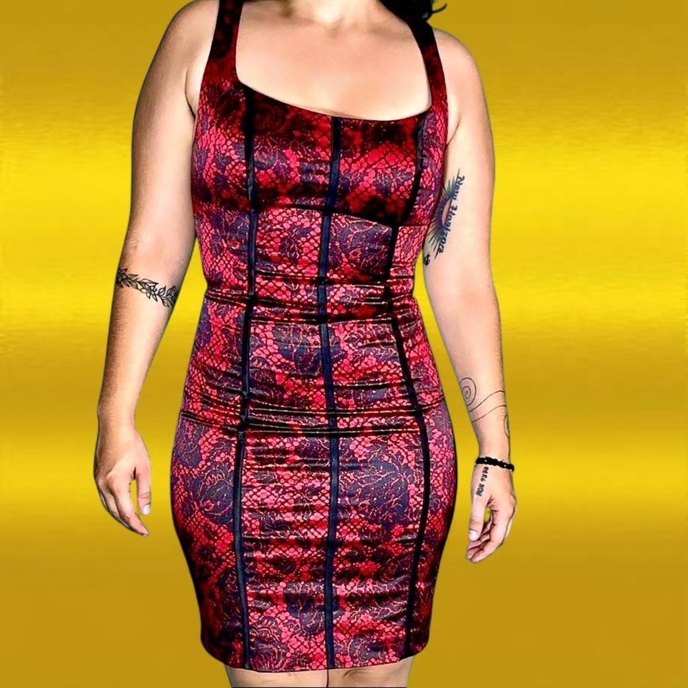 GUESS - Geisha Red & Black Dress